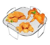 Griglia per friggitrice ad aria Cosori da 5.5 l, accessori per friggitrici ad aria quadrate da 20.3 cm, Cosori 6.4 l, Gourmia 6.7 l