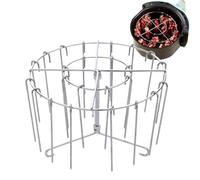 Griglia per friggitrice ad aria - Griglia per carne in acciaio inossidabile | Grigliaa per barbecue per pollo con cottura verticale, grigliaa per kebab, bastoncini per spiedo di carne di pollo, access