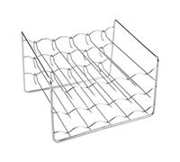 Griglia per friggitrice ad aria - Griglia | Portaspiedini Antiaderenti, Supporto Quadrato in Metallo a 3 Strati, Cucina in Acciaio Inossidabile Barbecue Griiglia Supporto Metallo per Frutta Carne Al