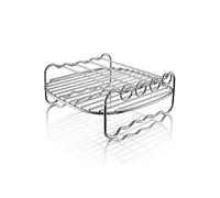 Griglia per friggitrice ad aria HD9904/00 con ripiano a doppio strato, griglia per friggitrice ad aria compressa con spiedini, accessori multiuso in acciaio inox Airfryer Griglia
