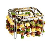 Griglia per friggitrice ad aria - Supporto riutilizzabile in acciaio inossidabile | Griglia barbecue antiaderente - per cucina casa cucina all'aperto fuoco da campo forno carne manzo salsiccia pesce e
