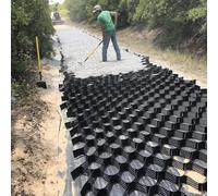 Griglia per ghiaia resistente, 3 x 3 m, per stabilizzare il fango, controllare il carico del veicolo, perfetta per paesaggistica, patio, sentieri del giardino e supporto in pendenza, opzioni da 0,9 m