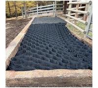 Griglia per ghiaia resistente per cavalli, profondità 10,2 cm, finitrici permeabili per controllo del fango, 2 m x 8,5 m, perfetta per fattorie, vialetti e stabilizzazione delle pendenze