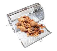 Griglia per girarrosto - Cestello rotante in acciaio inossidabile, torrefazione resistente al calore, cilindro a rete antiaderente per forno | Strumento di cottura per barbecue per chicchi di caffè di