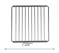 Griglia per griglia da forno, griglia di appoggio, griglia di appoggio, 230 - 400 x 230 mm, estensibile ed espandibile grazie a 4 cm, griglia aggiuntiva cromata per forno e fornello universale