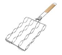Griglia Per Mais - Supporto Per Cestello Per Barbecue Per Un Controllo Uniforme Della Tostatura E Della Grigliatura Del Mais, Design A Slot Multipli Per Posizionamento E Rotazione Sicuri Dei,