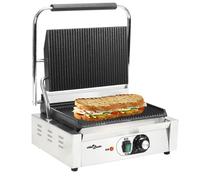 VIDAXL - Griglia Per Panini Scanalata 2200 W 44x41x19cm - SPEDIZIONE GRATUITA