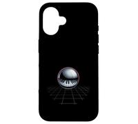 Griglia per pianoforte Synth Sphere Arte retrò futuristica Custodia per iPhone 16