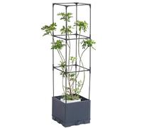 Griglia Per Piante Rampicanti Da Esterno | Struttura Per Ortaggi | Struttura Verticale Rustica per Vegetali Vite Cetriolo Rose su Balcone e Giardino