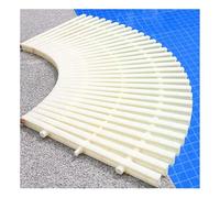 Griglia per Piscine in ABS da 15-30 cm - 100 Pezzi per Confezione, Bianca e Beige, Adatta Come Copertura per Il Troppo Pieno di Piscine, Spa e Aree Esterne.