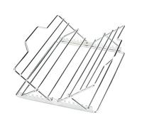 Griglia per pollo in acciaio inox, griglia regolabile per arrosti, griglia pieghevole, griglia in acciaio inox, supporto per , gadget da cucina per cuocere, grigliare e arrostire