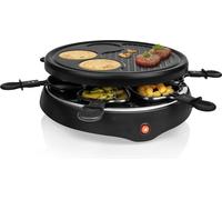 Griglia per raclette YP-500 con 6 padelle e piastra per crêpes, - 6 persone - Ri