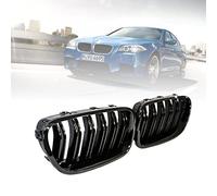 Griglia per radiatore Anteriore, ZAYMDO 1 Pair Nero lucido Griglia anteriore del paraurti del rene a doppia lamella Ricambio per BMW Serie 5 F10 F11 F18 520 523 525 530