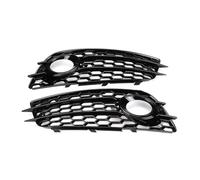 Griglia per radiatore Per A4 B8 Per S-Line S4 2008-2012 2X Paraurti Anteriore Fendinebbia Griglia Griglia Copertura Griglia A Maglie 8K0807681C 8K0807682C Griglie paraurti anteriore(Glossy Black)