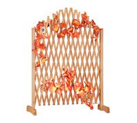 Relaxdays Griglia per Rampicanti in Legno, Pieghevole a Fisarmonica, Autoportante, Esterni, Giardino, 100x165x30,Marrone