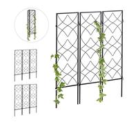 Griglia per rampicanti Traliccio da giardino zincato 9 pz. Supporto per piante