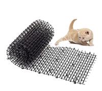 Griglia per spine contro gatti, barriera per animali, barriera anti-gatto, griglia per spine, adatta per giardini interni ed esterni, 200 x 30 cm (nero)