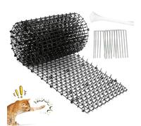 Griglia per spine contro i gatti, 30 × 200 cm, con punte in plastica, protezione per gatti, da giardino, con chiodi da 10 U, anti-gatti, per animali selvatici, per interni ed esterni