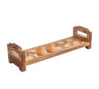 Griglia per uova in legno: vassoi di raccolta impilabili, organizer rustico per bancone della cucina, soluzione salvaspazio, decorazione in stile fattoria, ideale per il maiale