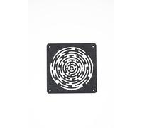 Griglia per ventola 120 mm/140 mm, con design a labirinto, copertura per ventola di stampa 3D, per PC e fai da te (arancione, 120 mm)