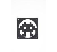 Griglia per ventola 120 mm/140 mm, con design Space Invader, copertura per stampa 3D, per ventola e alloggiamento del PC (arancione, 140 mm)