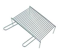 GRIGLIA PESANTE CON PIEDI 2 MANICI - cm.60x33x9h- acciaio cromato FER 18647