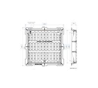 GRIGLIA PIANA IN GHISA SFEROIDALE ICQM CLASSE D400 A NORMA UNI EN 124-2:2015