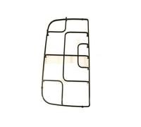 GRIGLIA PIATTINA SMALTATA NERA 2 FUOCHI COMMERCIALE INDESIT ARISTON 45 X 22 CM