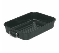 Griglia Pirofila 14043 43x30x7,5cm Tegame Casseruola Padella Nera Nuova