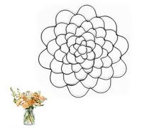 Griglia portafiori in Acciaio Inossidabile, griglia portafiori for Vaso, Supporto for composizioni Floreali da 4/5/6 Pollici, Inserto for griglia portafiori for Bouquet in Vaso.(Black,6 inch)