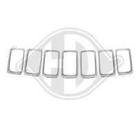 Griglia profilo calandra GRAND CHEROKEE 07.2013 >2016 look cromato 7 listelli K6
