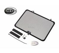 GRIGLIA PROTEZIONE RADIATORE OLIO NERO R&G PER APRILIA DORSODURO 1200 2011-2016-