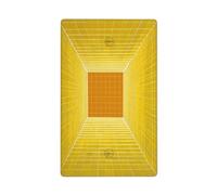 Griglia quadrata gialla semplice minimalista astratta singola levetta vuota piastra da parete copertura interruttore luce decorativa 1 banda per cucina stanza bagno Dimensioni 11,4 x 7 cm