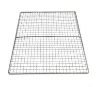 Griglia quadrata in acciaio inox per barbecue con giunti saldati lisci, materiale resistente e finitura lucida a specchio (40 × 30)
