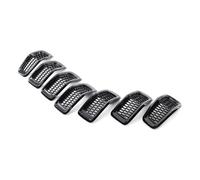 Griglia Radiatore 7 Pezzi Per Jeep Per Cherokee 2014 2015 2016 2017 2018 ABS Plastica Auto A Nido D'ape Griglia Anteriore Inserti Copertura Trim Griglia Di Ventilazione