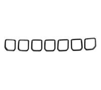 Griglia radiatore 7 Pezzi Per Jeep Per Compass 2021 2022 2023 2024 2025 Inserti Griglia Auto Griglia Anteriore Anello Di Copertura Cornice Finiture Kit Griglia Anteriore