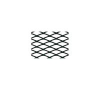 RACING GRILL ROMBO MEDIO 6X12MM 100X33CM NERO ANODIZZATO ALLUMINIO GRIGLIA