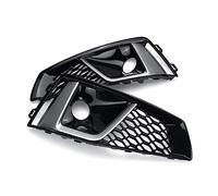 Griglia radiatore anteriore 2x Auto Paraurti Anteriore Inferiore Fendinebbia Griglia Griglia Copertura A Nido D'ape Per A4 B9 8wd807681j 8wd807682j(Argento cromato)