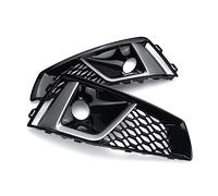 Griglia radiatore anteriore 2x Per A4 B9 S-linee S4 8wd807681j 8wd807682j Paraurti Anteriore Inferiore Luce Nebbia Griglia Copertura A Nido D'ape(Argento cromato)