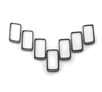 Griglia radiatore anteriore 7Pcs Per Jeep Per Grand Per Cherokee 2014 2015 2016 Grigio Auto Paraurti Anteriore Centro Maglia Griglia Copertura Trim