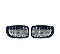 Griglia Radiatore Anteriore Della Calandra Per Modifiche Per 1 Series E81 E87 E82 E88 2007-2011 120i 120d 130i 135i Coupé(Black-Silvery)