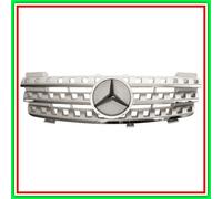 Griglia Radiatore Argento Con Modanatura Cromata Mercedes Ml (W164)-(Anno 2006-2