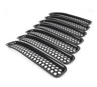 Griglia Radiatore Auto Griglia Anteriore Inserto Mesh Grill 7Pcs Per Jeep Per Wrangler Per TJ 1997 1998 1999 2000 2001 2002 2003 2004 2005 2006 Griglia Anteriore Veicolo