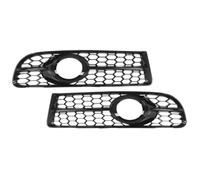 Griglia Radiatore Barra 1 Paio Per A4 B7 S4 B7 A4 2005-2008 Paraurti Anteriore Auto Griglia A Nido D'ape Griglia Coperture(Nero lucido)
