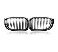 Griglia Radiatore Barra 1 Paio Per BMW X3 X4 F25 F26 2014-2017 Paraurti Anteriore Rene Griglia Da Corsa Auto Doppia Linea Griglia Sportiva Copertura Nera Lucida