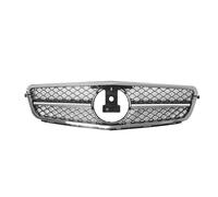 Griglia Radiatore Barra Griglia Paraurti Anteriore Cromata Argento Nera Stile GTR Per Benz Classe C W204 2008-2014 C180 C200 C250 C280 C350(AMG-Chrome Black)