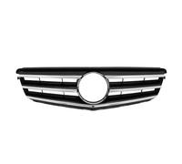 Griglia Radiatore Barra Griglia Paraurti Anteriore Cromata Argento Nera Stile GTR Per Benz Classe C W204 2008-2014 C180 C200 C250 C280 C350(Sport-Chrome Black)