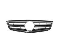 Griglia Radiatore Barra Griglia Paraurti Anteriore Cromata Argento Nera Stile GTR Per Benz Classe C W204 2008-2014 C180 C200 C250 C280 C350(Sport-Glossy Black)