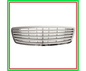 Griglia Radiatore Completa Cromata Interno Argento Mercedes Classe S (W220)-(Ann