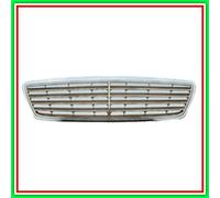 Griglia Radiatore Completa Grigia Per Mercedes C Class (w203) Dal 2000 Al 2004